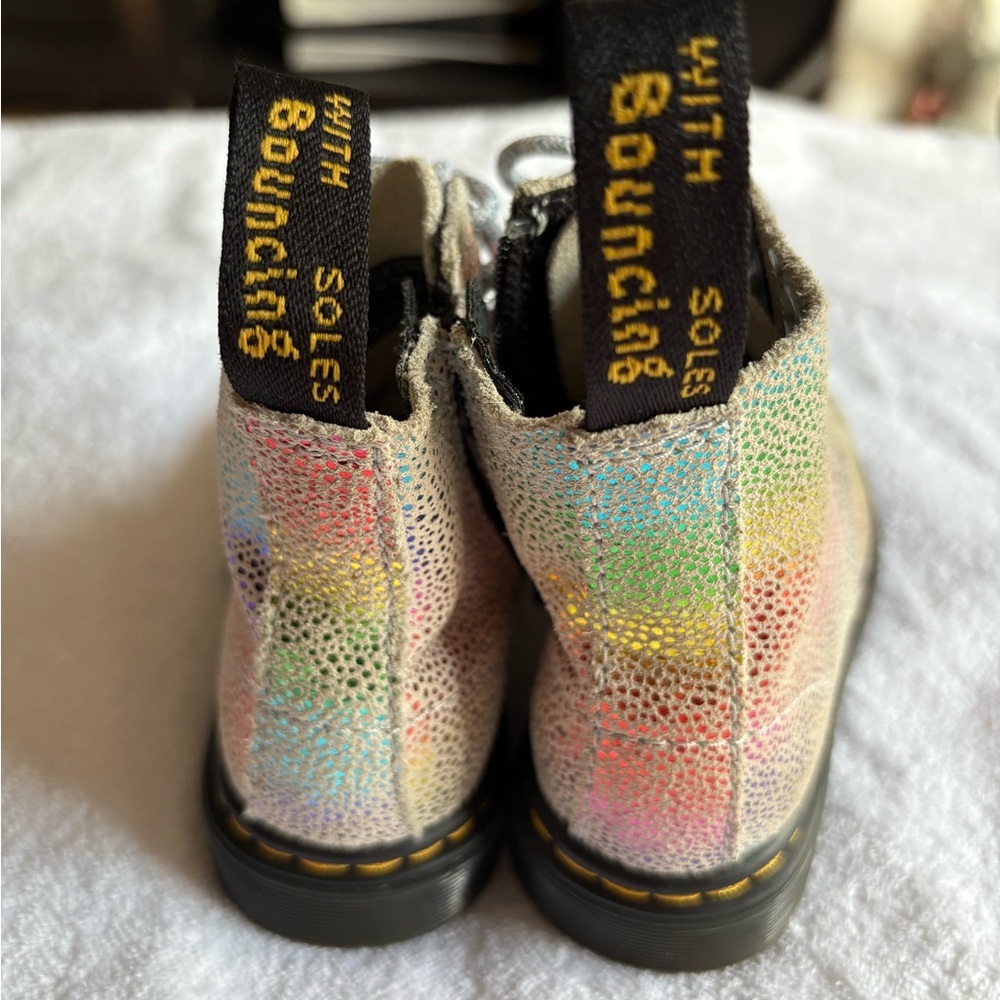 Dr. Martens Kids Iridescent Lace-Up Boots - Picture 5 of 8